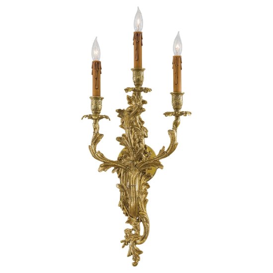 Foto para 60w SW 3 Light Wall Sconce Heirloom Gold