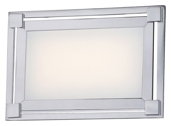 Foto para 19w WW Led Bath Chrome White Glass