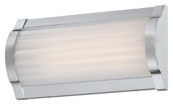 Foto para 14w WW Led Bath Chrome White Acrylic