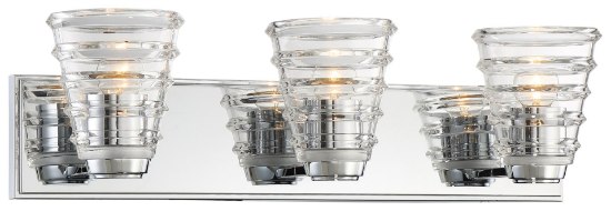 Foto para 100w SW 3 Light Bath Chrome Clear