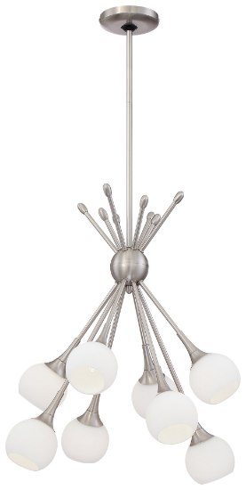 Foto para 60w SW 8 Light Chandelier Brushed Nickel