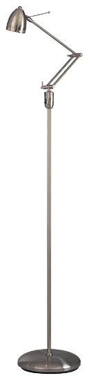 Foto para 50w SW 1 Light Task Floor Lamp Brushed Nickel