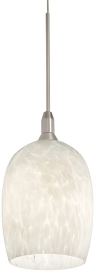 Foto para 35w SW 1 Light Low Voltage Pendant Brushed Nickel White