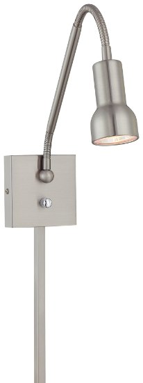 Foto para 50w SW 1 Light Low Voltage Task Wall Lamp Brushed Nickel