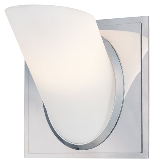 Foto para 60w SW 1 Light Wall Mount Chrome Etched Opal