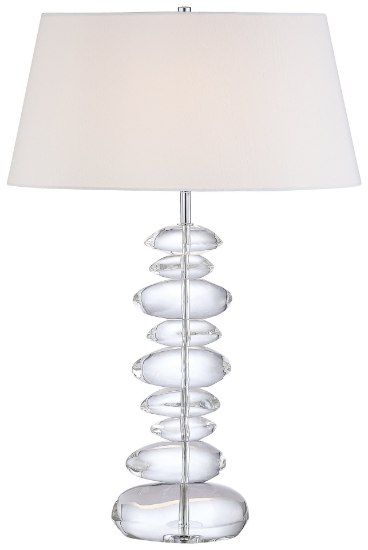 Foto para 100w SW 1 Light Table Lamp Chrome White