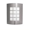 Foto para 11" 40w Albor Satin Grid E26 A19 Sconce