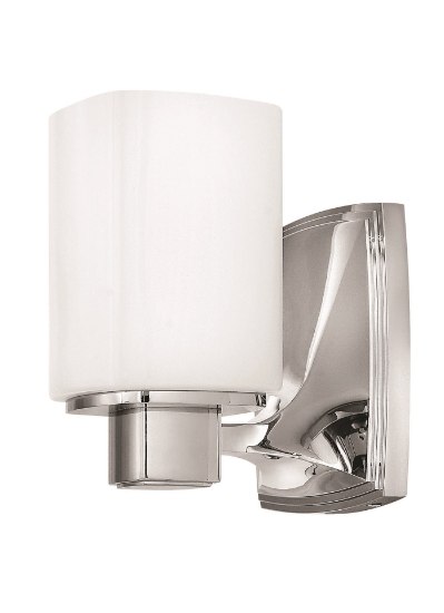 Foto para 117w Bath Tessa INCAN. LED MED Etched Opal Chrome Bath Sconce