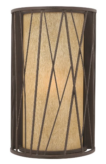 Foto para 100w Outdoor Elm MED Distressed Etched Amber Regency Bronze Large Wall Mount