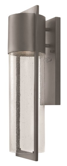 Foto para 100w Outdoor Shelter MED Clear Seedy Hematite Medium Wall Mount