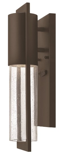 Foto para 60w Outdoor Shelter MED Clear Seedy Buckeye Bronze Mini Wall Mount