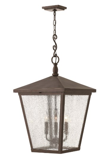 Foto para 60w Outdoor Trellis CAND Clear Regency Bronze Hanging