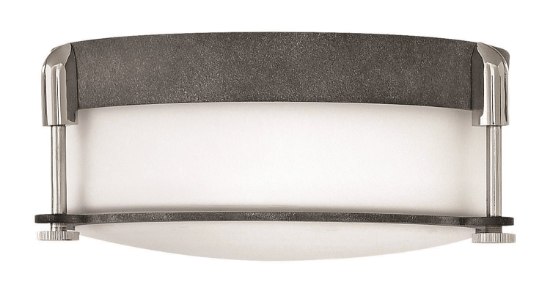 Foto para 60w Foyer Colbin MED Aged Zinc Flush Mount