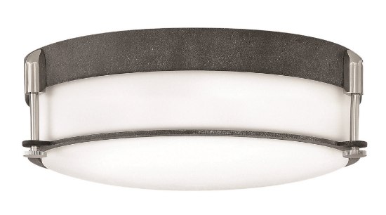 Foto para 60w Foyer Colbin MED Aged Zinc Flush Mount