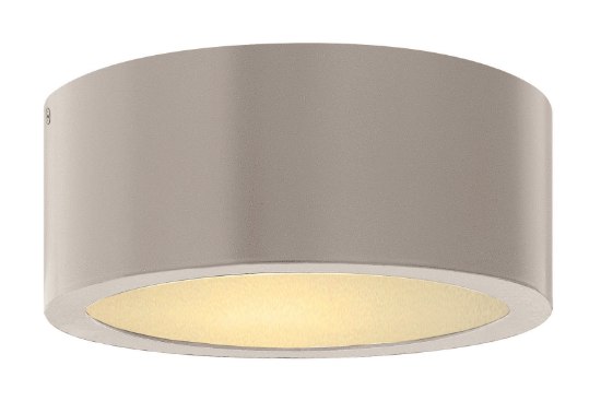 Foto para 8w Outdoor Luna LED Etched Lens Titanium Flush Mount