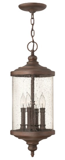 Foto para 60w Outdoor Barrington CAND Clear Seedy Victorian Bronze Hanging