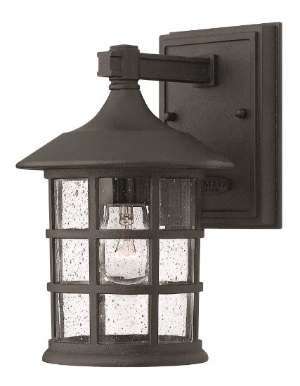 Foto para 75w Outdoor Freeport MED Clear Seedy Black Small Wall Mount