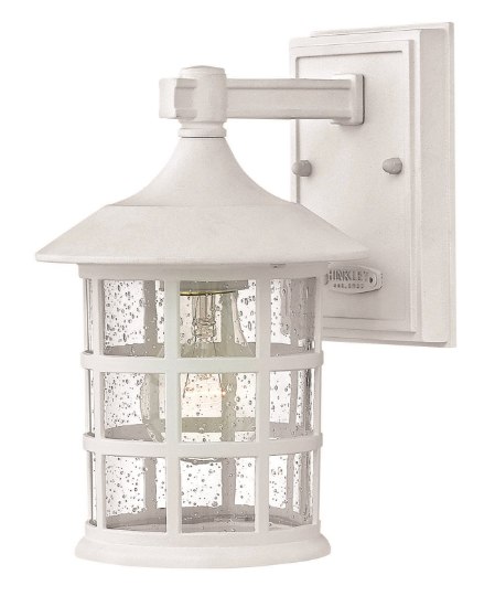 Foto para 75w Outdoor Freeport MED Clear Seedy Classic White Small Wall Mount