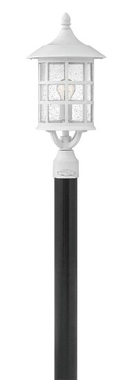 Foto para 100w Outdoor Freeport MED Clear Seedy Classic White Post Top/ Pier Mount