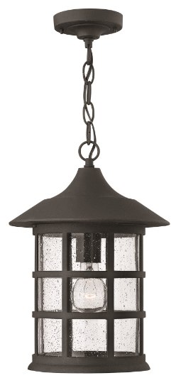 Foto para 15w Outdoor Freeport LED Clear Seedy Black Hanging