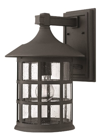 Foto para 100w Outdoor Freeport MED Clear Seedy Black Large Wall Mount