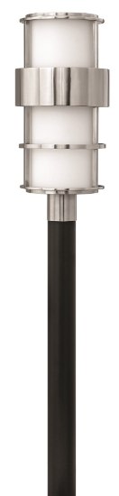 Foto para 100w Outdoor Saturn MED Etched Opal Stainless Steel Post Top/ Pier Mount