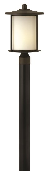 Foto para 100w Outdoor Hudson MED Etched Opal Oil Rubbed Bronze Post Top/ Pier Mount