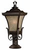 Foto para 100w Outdoor Brynmar MED Amber Linen Regency Bronze Post Top/ Pier Mount