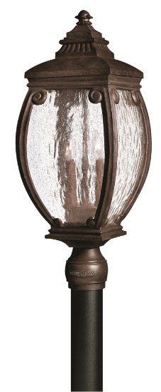 Foto para 40w Outdoor Forum CAND Seedy Water Glass French Bronze Post Top/ Pier Mount