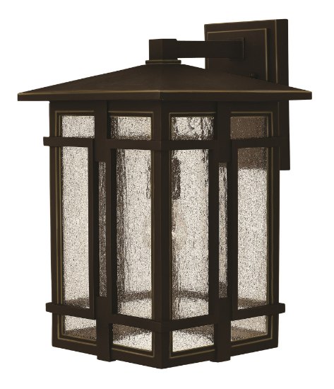 Foto para 100w Outdoor Tucker MED Clear Seedy Oil Rubbed Bronze Large Wall Mount