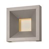 Foto para 24w Outdoor Plaza LED Etched Acrylic Lens Titanium Small Wall Mount