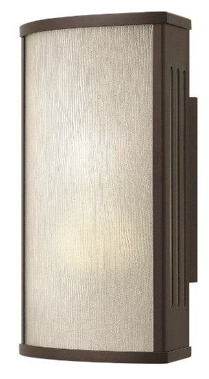 Foto para 100w Outdoor District MED Etched Rain Bronze Small Wall Mount