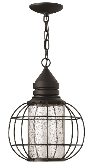 Foto para 50w Outdoor New Castle GU-10 Clear Seedy Black Hanging