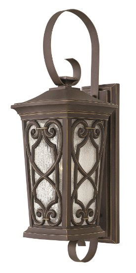 Foto para 100w Outdoor Enzo MED Clear Seedy Oil Rubbed Bronze Extra Large Wall Mount