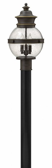 Foto para 60w Outdoor Saybrook CAND Clear Seedy Oil Rubbed Bronze Post Top/ Pier Mount