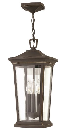 Foto para 60w Outdoor Bromley CAND Clear Oil Rubbed Bronze Hanging