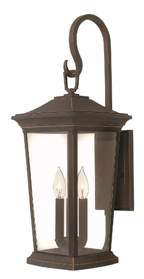 Foto para 60w Outdoor Bromley CAND Clear Oil Rubbed Bronze Medium Wall Mount