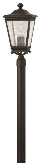 Foto para 60w Outdoor Lincoln CAND Clear Seedy Oil Rubbed Bronze Post Top/ Pier Mount