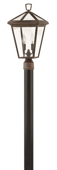 Foto para 60w Outdoor Alford Place CAND Clear Oil Rubbed Bronze Post Top/ Pier Mount