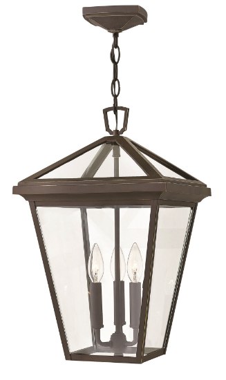 Foto para 60w Outdoor Alford Place CAND Clear Oil Rubbed Bronze Hanging