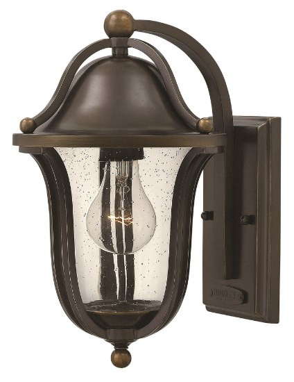 Foto para 60w Outdoor Bolla MED Clear Seedy Olde Bronze Small Wall Mount