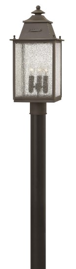 Foto para 60w Outdoor Chatfield CAND Clear Seedy Oil Rubbed Bronze Post Top/ Pier Mount