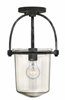 Foto para 100w Foyer Clancy MED Clear Aged Zinc Stem Hung Pendant