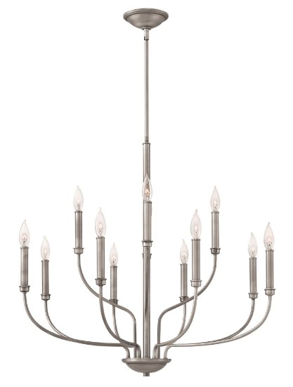 Foto para 60w Chandelier Alister CAND Antique Nickel Two Tier