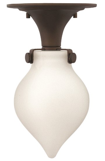 Foto para 18w Foyer Congress GU24 Etched Opal Oil Rubbed Bronze Flush Mount