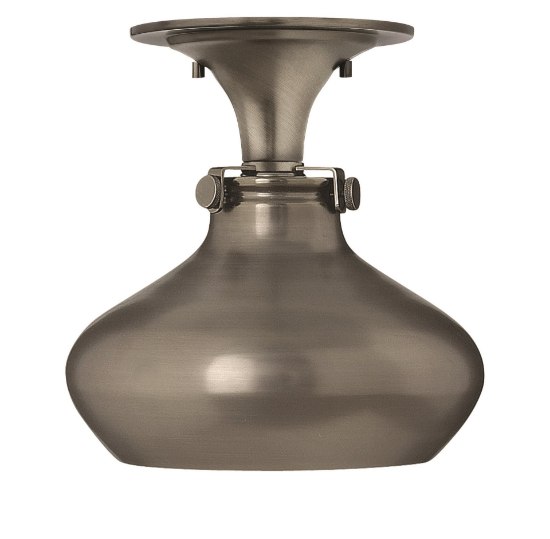 Foto para 100w Foyer Congress MED Antique Nickel Flush Mount