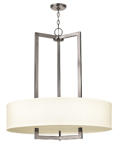 Foto para 100w Foyer Hampton MED Antique Nickel Inverted Pendant