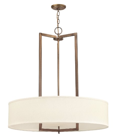 Foto para 48w Foyer Hampton LED Brushed Bronze Inverted Pendant