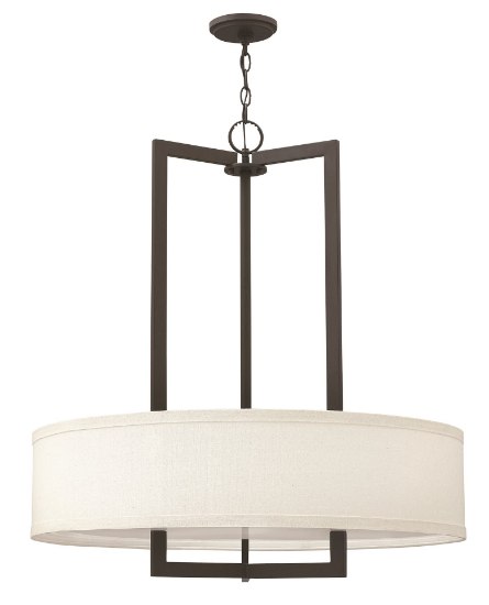 Foto para 48w Foyer Hampton LED Buckeye Bronze Inverted Pendant