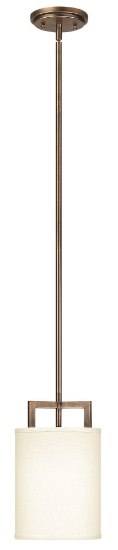 Foto para 100w Mini-Pendant Hampton MED Brushed Bronze Stem Hung Pendant